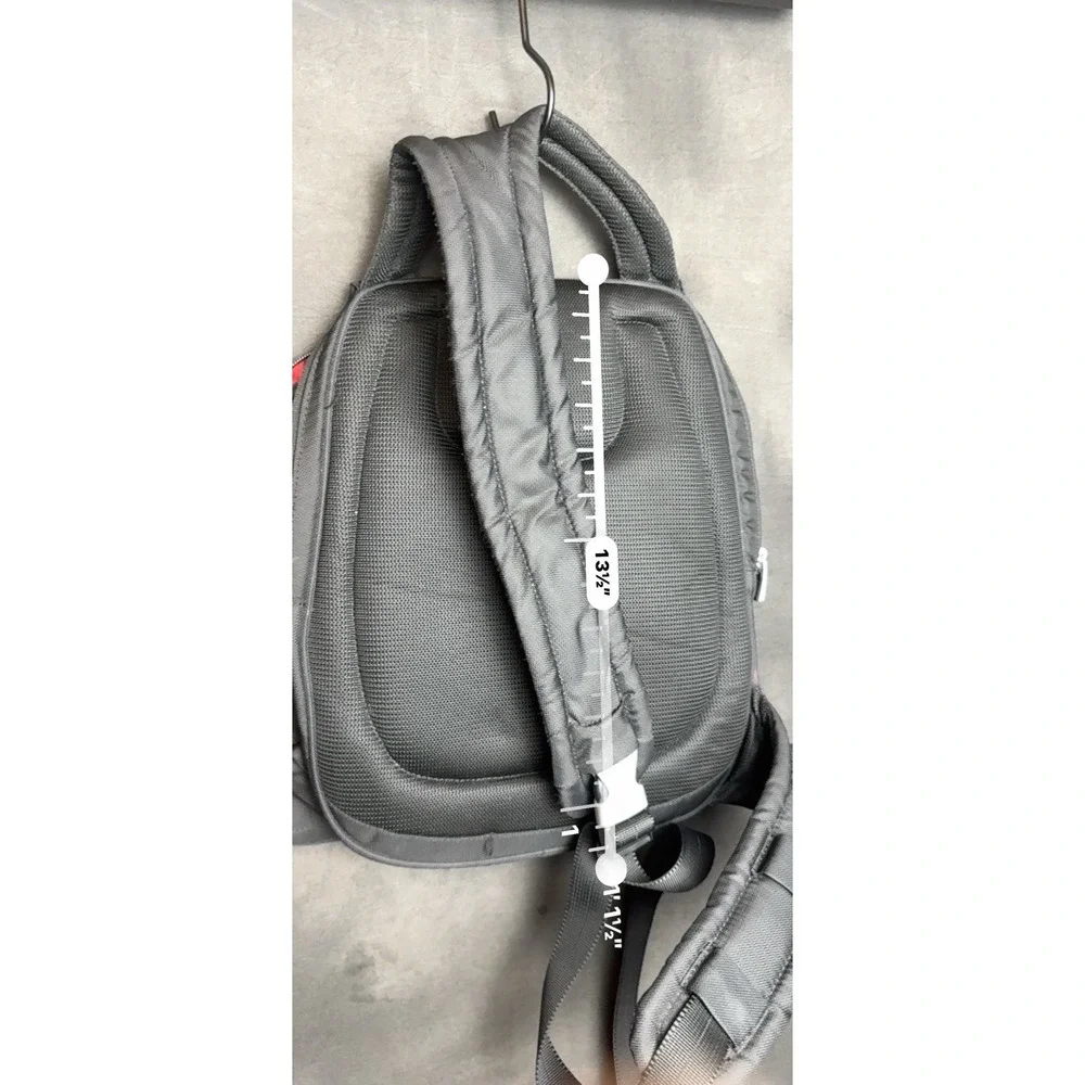 Tumi T-Tech Sling Backpack Black Red Crossbody Messenger Bag Tech Travel Commute